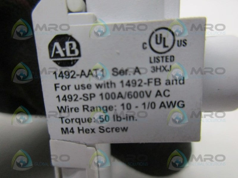 ALLEN BRADLEY 1492-AAT1 SER. A FUSE HOLDER  UNMP