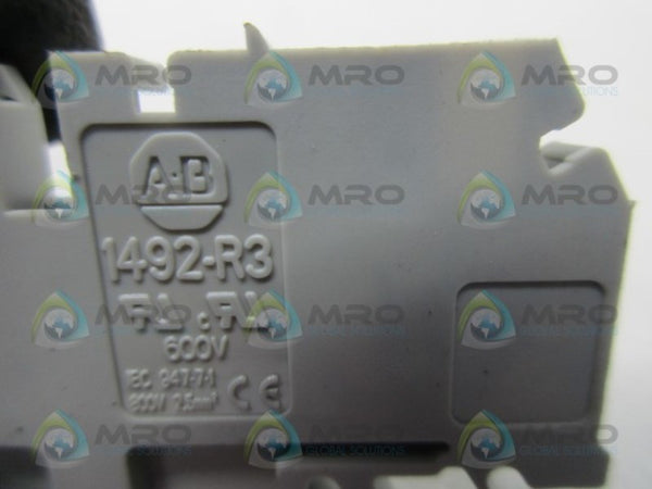 ALLEN BRADLEY 1492-R3 TERMINAL BLOCK  UNMP