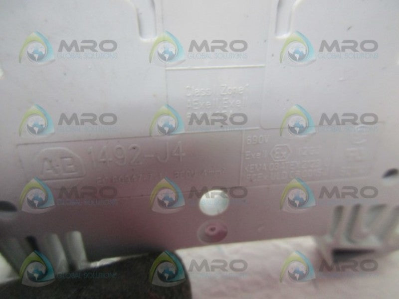 ALLEN BRADLEY 1492-J4 TERMINAL BLOCK  UNMP