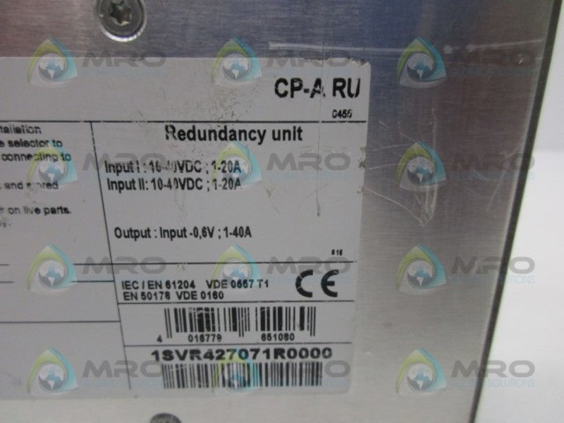ABB 1SVR427075R0000 CONTROL MODULE  UNMP