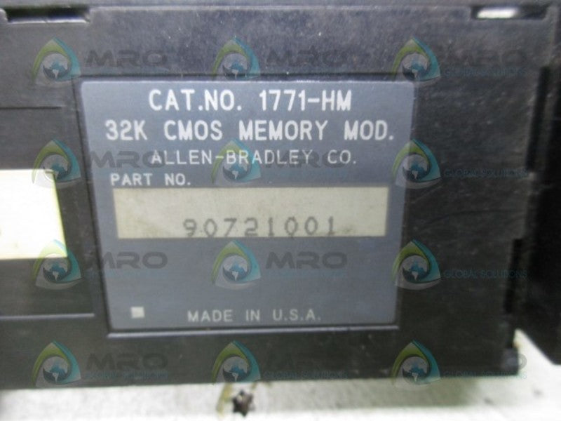 ALLEN BRADLEY 1771-HM 32K CMOS MEMORY MOD  UNMP