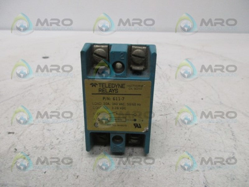 TELEDYNE 611-7 RELAY  UNMP