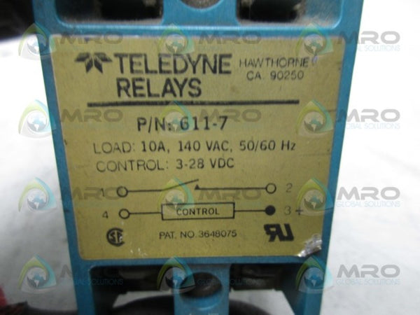 TELEDYNE 611-7 RELAY  UNMP
