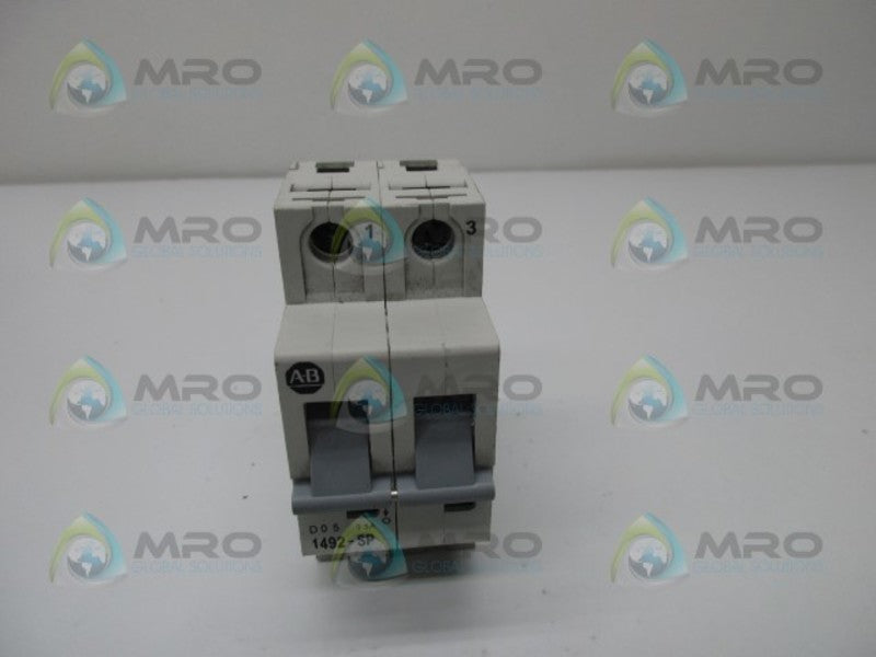 ALLEN BRADLEY 1492-SP2D005 SER. C SUPPLEMENTARY PROTECTOR  UNMP