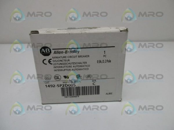 ALLEN BRADLEY 1492-SP2D005 SER. C SUPPLEMENTARY PROTECTOR  NSMP
