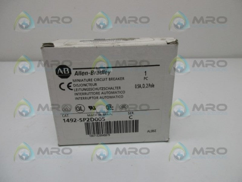 ALLEN BRADLEY 1492-SP2D005 SER. C SUPPLEMENTARY PROTECTOR  NSMP
