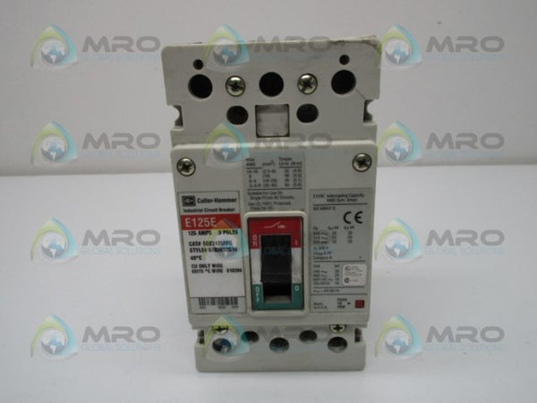 CUTLER HAMMER EGE3125FFG CIRCUIT BREAKER  UNMP