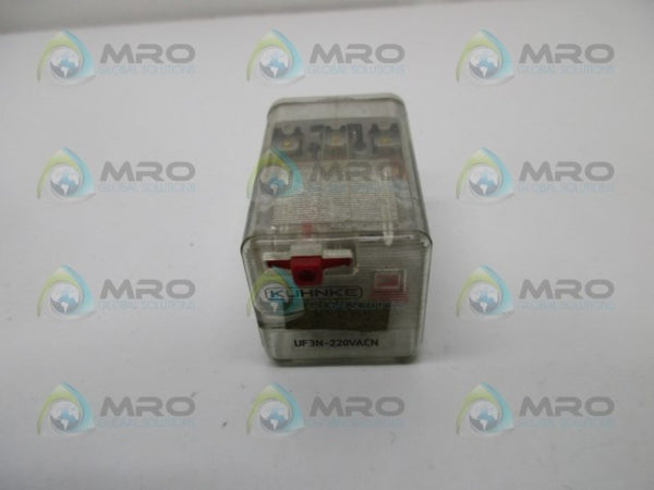 KUHNKE UF3N-220VACN RELAY SOCKET  UNMP