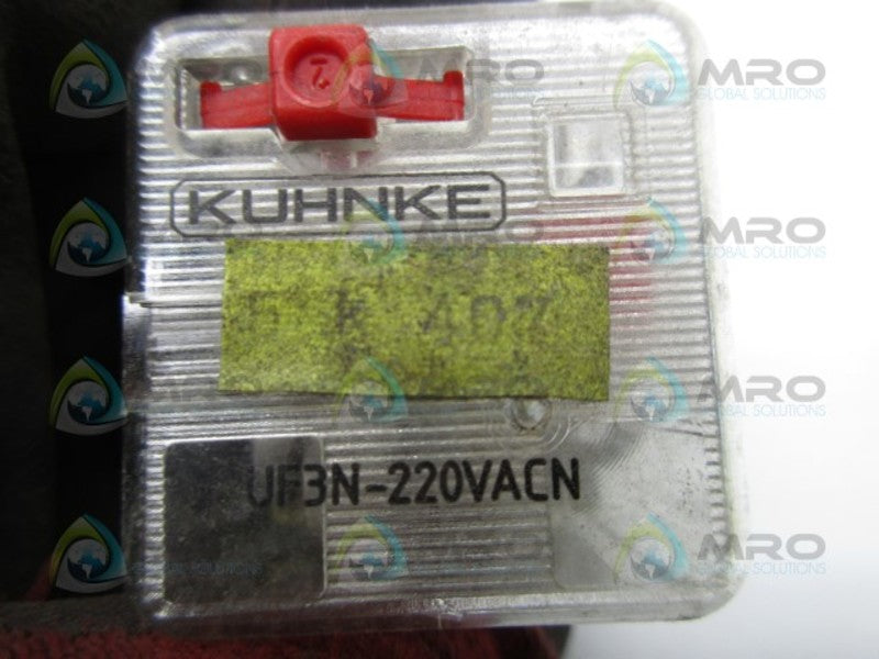 KUHNKE UF3N-220VACN RELAY SOCKET  UNMP