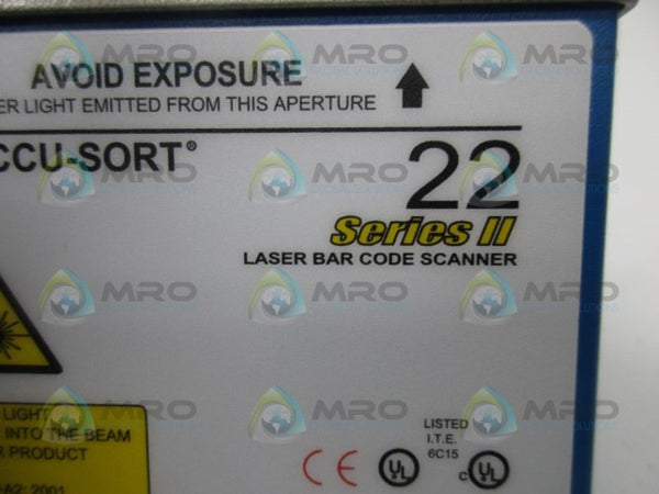 ACCU-SORT 22 SERIES II LASER BAR CODE SCANNER  NSMP