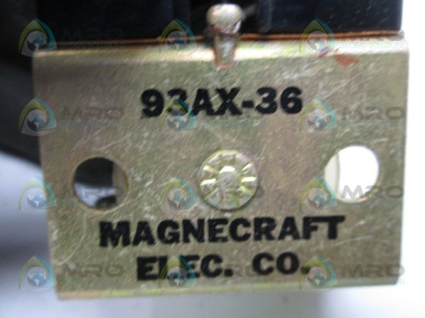 MAGNECRAFT 93AX-36 RELAY  NSMP