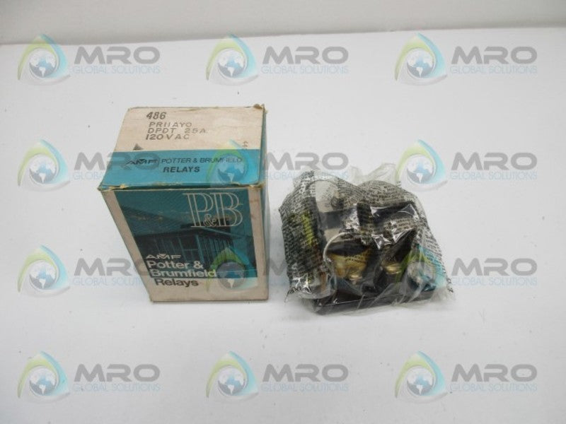POTTER & BRUMFIELD PR11AY0-120VAC POWER RELAY  NSMP