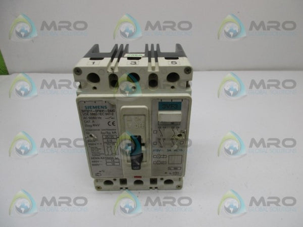 SIEMENS 3VF3211-0FW41-0AA0 CIRCUIT BREAKER  UNMP