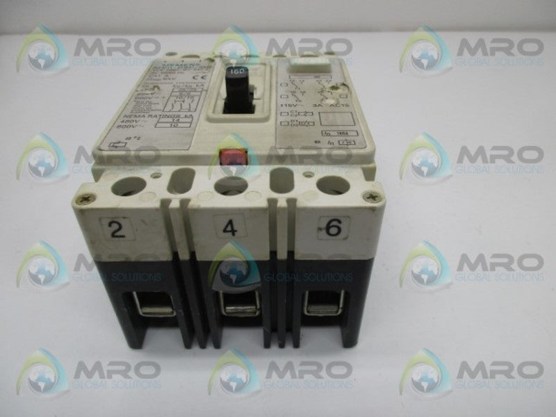SIEMENS 3VF3211-0FW41-0AA0 CIRCUIT BREAKER  UNMP