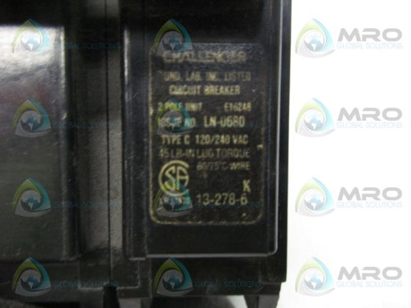 CHANLLENGER C260 CIRCUIT BREAKER  UNMP