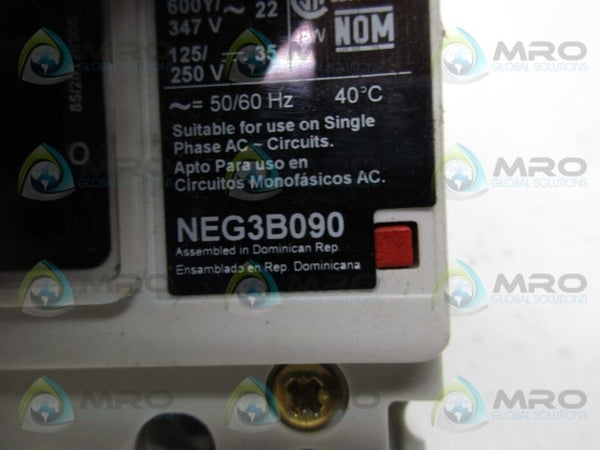 SIEMENS NEG3B090 CIRCUIT BREAKER  UNMP