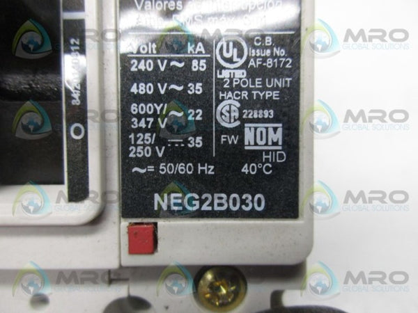 SIEMENS NEG2B030 CIRCUIT BREAKER  UNMP