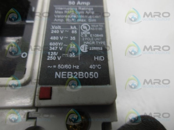 SIEMENS NEB2B050 CIRCUIT BREAKER  UNMP