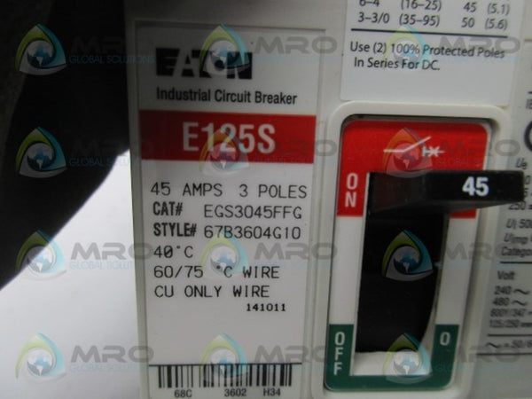 EATON EGS3045FFG CIRCUIT BREAKER  NSMP