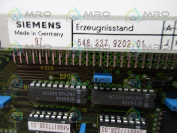 SIEMENS 548-237-9202 POWER BOARD MODULE  NSNP