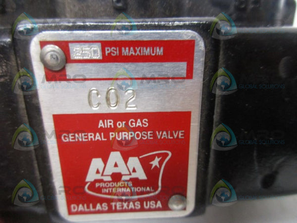 AAA PRODUCTS C02 AIR OR GAS GENERAL PURPOSE VALVE  NSNP