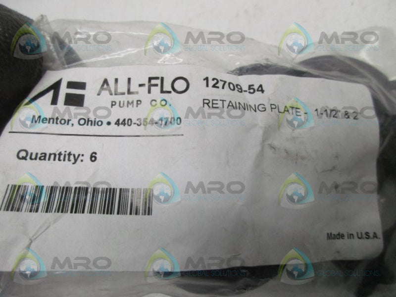 ALL-FLO 12709-54 RETAINING PLATE (PK OF 6)   NSMP