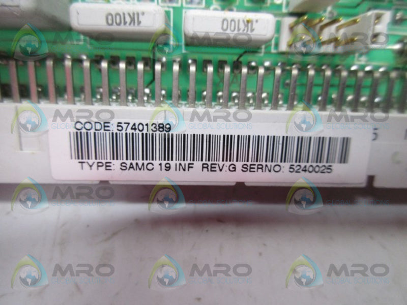 ABB SAMC-19-INF REV. G MICROPROCESSOR INTERFACE CARD  NSMP