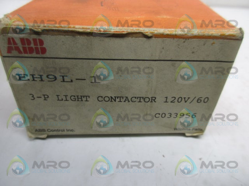 ABB EH9L-1 CONTACTOR 3POLE  NSMP