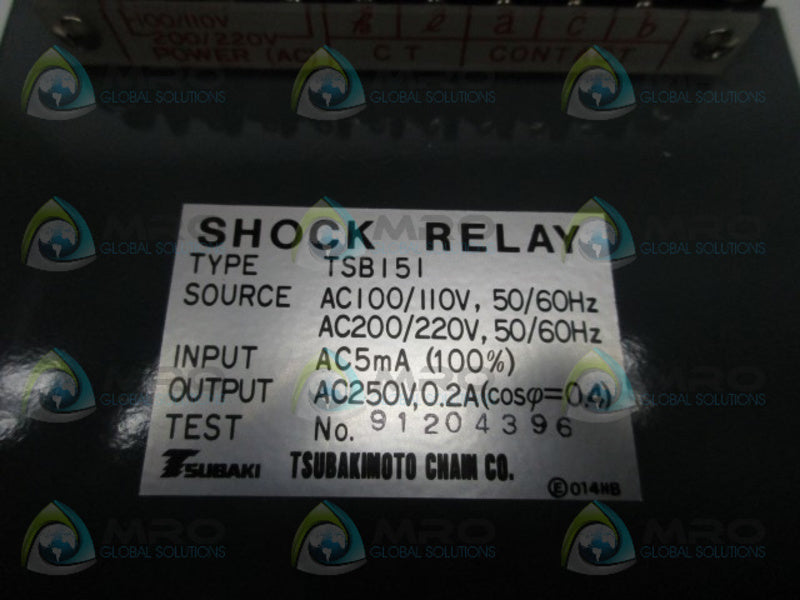 TSUBAKI TSB151 SHOCK RELAY  NSMP