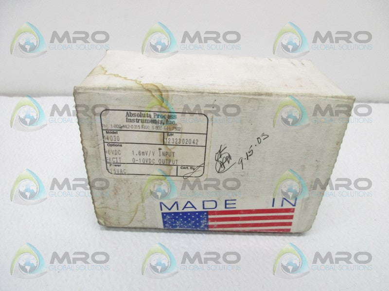 ABSOLUTE PROCESS INSTRUMENTS 14030 SIGNAL CONDITIONER  NSMP