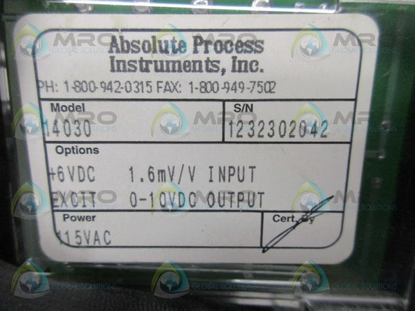 ABSOLUTE PROCESS INSTRUMENTS 14030 SIGNAL CONDITIONER  NSMP
