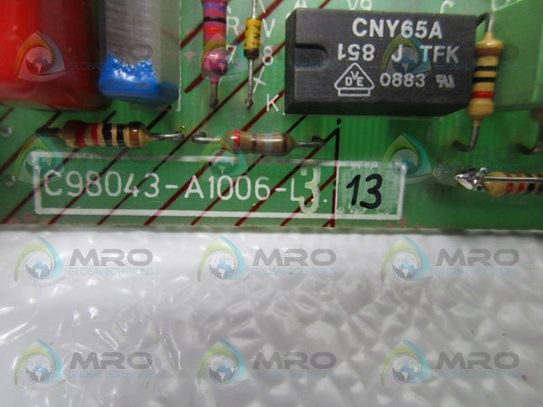 SIEMENS C98043-A1006-L3-13 PC FIELD REGULATOR DRIVE BOARD  UNMP