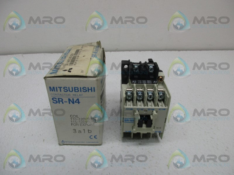 MITSUBISHI SR-N431AC120V CONTACTOR RELAY  NSMP