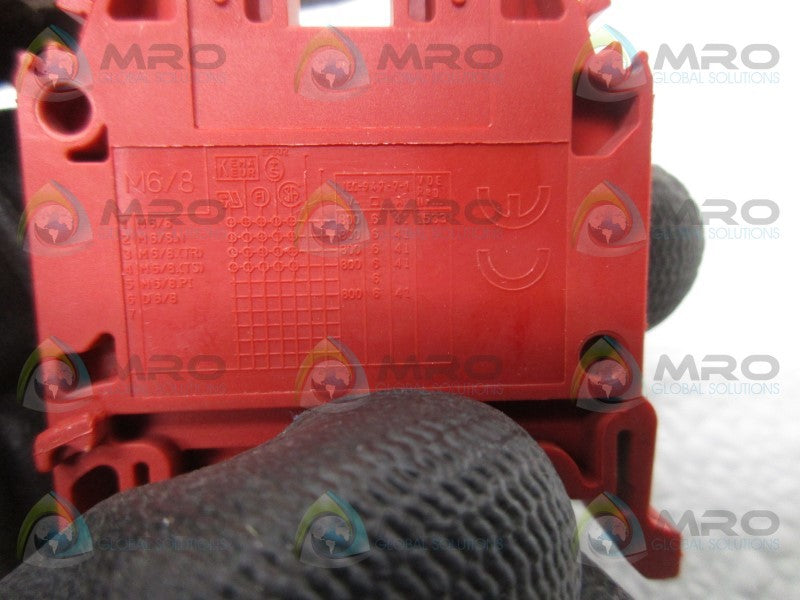 ABB M6/8 TERMINAL BLOCK (RED)  NSNP