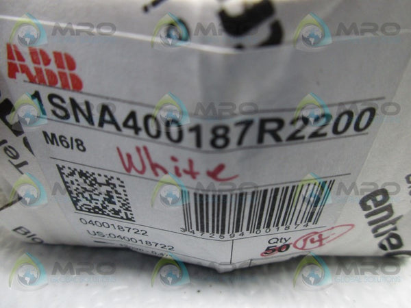 ABB M6/8 TERMINAL BLOCK (WHITE)  NSNP