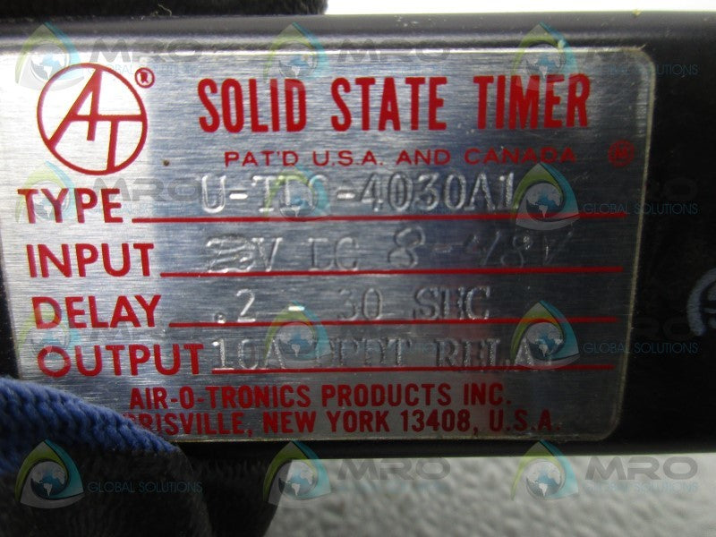 AIROTRONICS UTDC4030A1 SOLID STATE TIMER .2-30 SEC.  NSMP