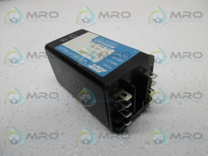 AIROTRONICS TDU4A060A5A TIME DELAY RELAY 24VDC .2-60 SEC.  NSMP
