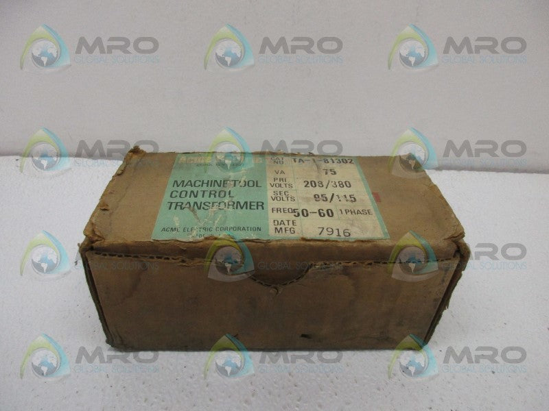 ACME ELECTRIC TA-1-81302 INDUSTRIA L CONTROL TRANSFORMER  NSMP