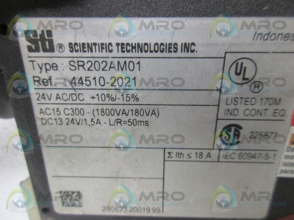 STI SR202AM01 SAFETY RELAY  UNMP