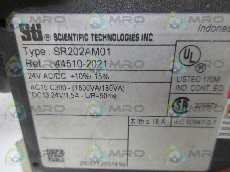 STI SR202AM01 SAFETY RELAY  UNMP
