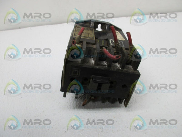 SQUARE D 8501-GO-21 CONTROL RELAY  UNMP