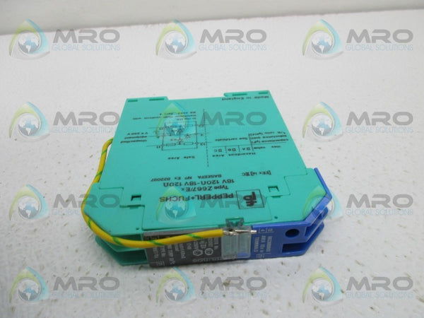 PEPPERL & FUCHS Z667/EX BARROER DOPDE 18V 120OHM  UNMP