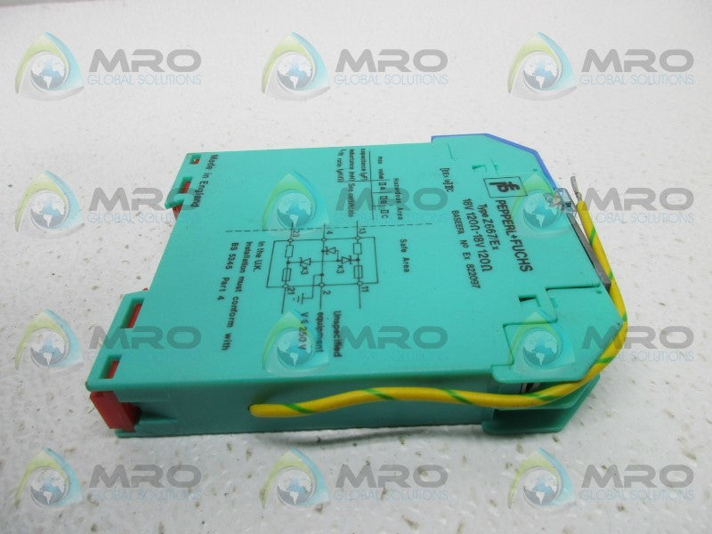 PEPPERL & FUCHS Z667/EX BARROER DOPDE 18V 120OHM  UNMP