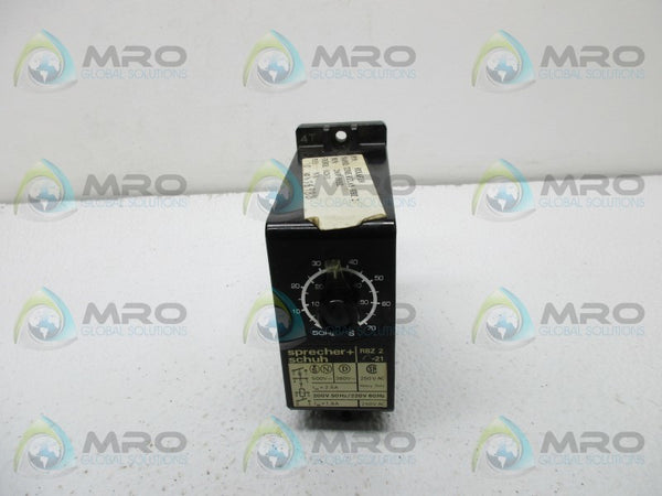 SPRECHER SCHUH RBZ-2-21 TIME DELAY RELAY  UNMP