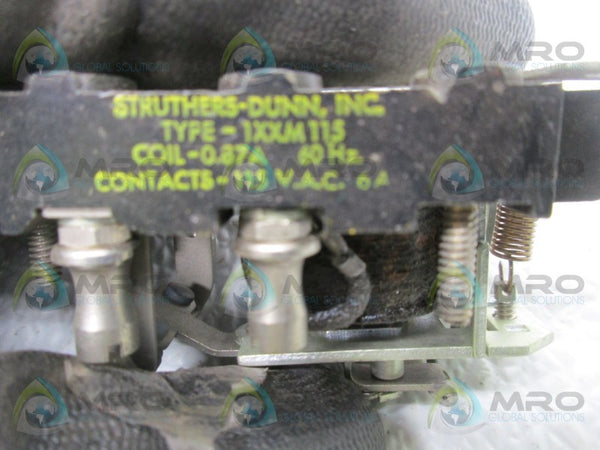 STRUTHERS DUNN 1XXM115 POWER RELAY  UNMP