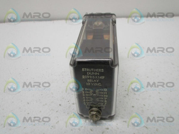 STRUTHERS DUNN 219BBX149 RELAY 12VDC  NSNP