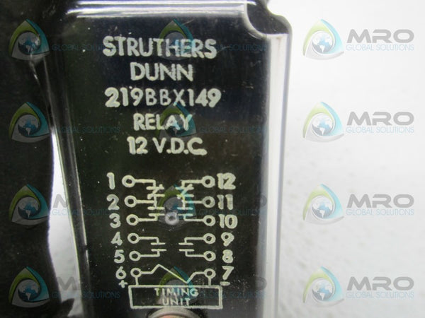 STRUTHERS DUNN 219BBX149 RELAY 12VDC  NSNP