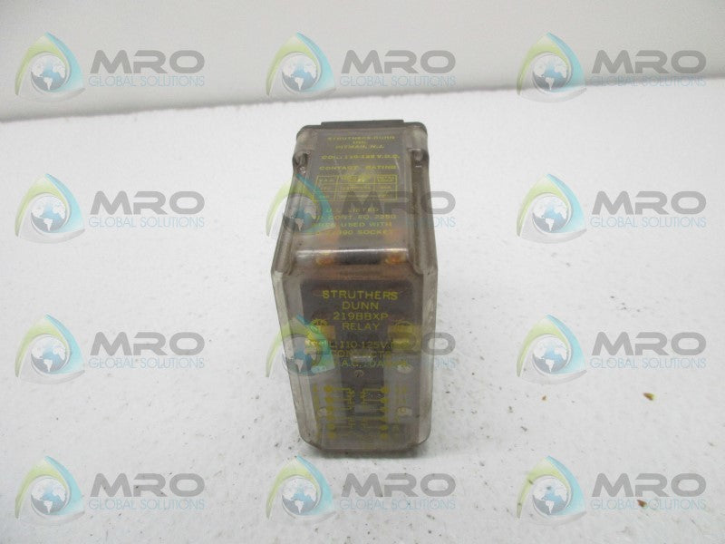 STRUTHERS DUNN 219BBXP RELAY 110-125VDC  UNMP