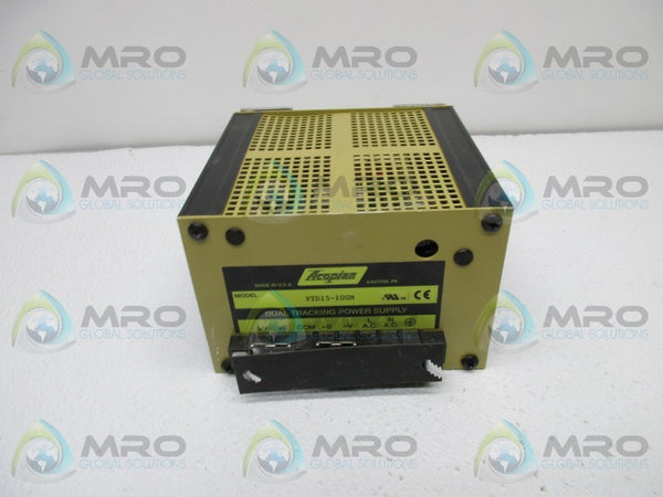 ACOPIAN VTD15-100M DUAL TRACKING POWER SUPPLY  NSNP