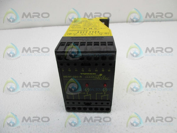 TURCK MS81-221-R POWER SUPPLY RELAY  NSNP